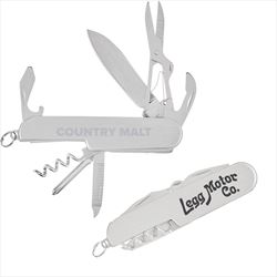 KST13120 Stainless Steel Pocket Utility Swiss Army Knife With Custom Imprint